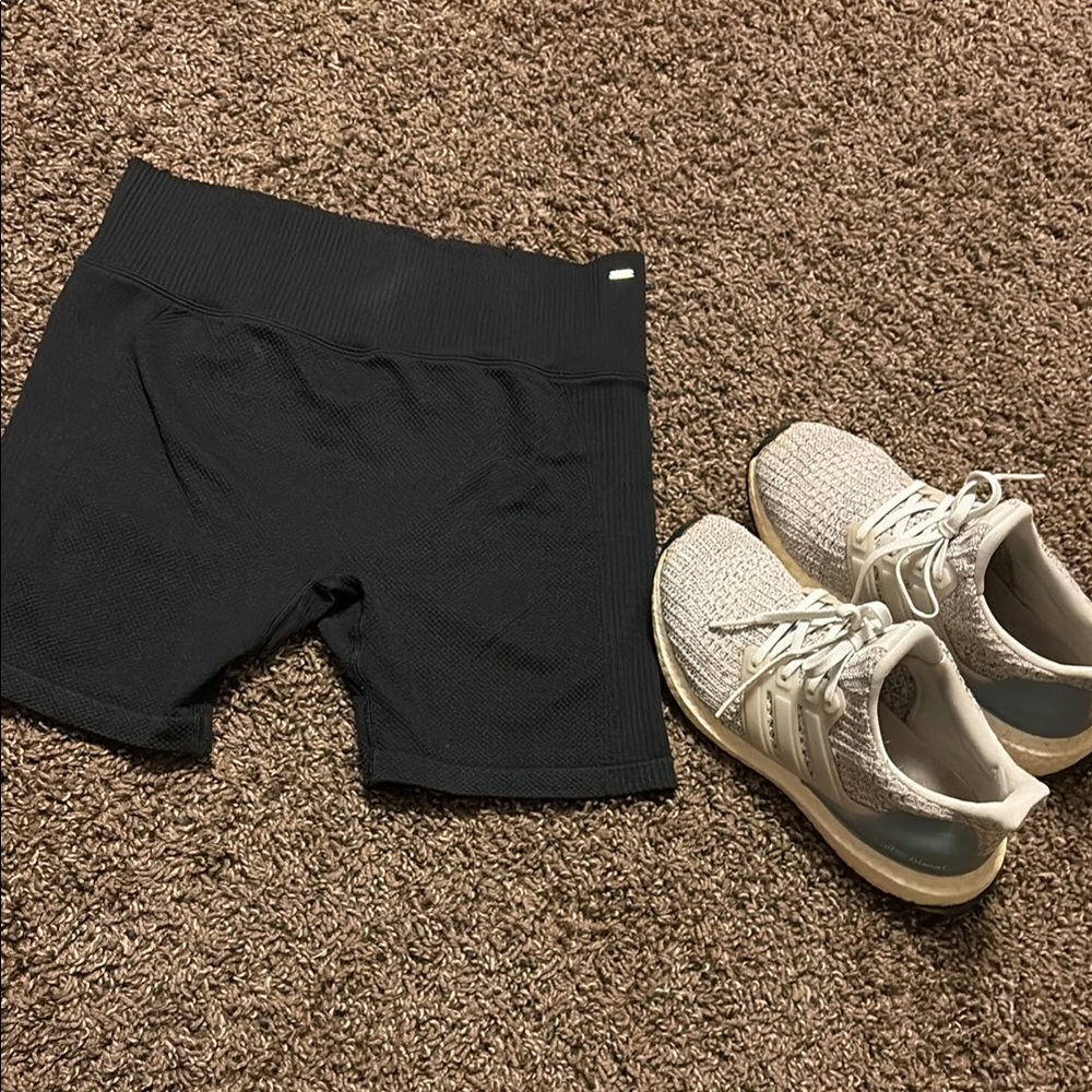 Active USA Black Bike Shorts with Sleek Design